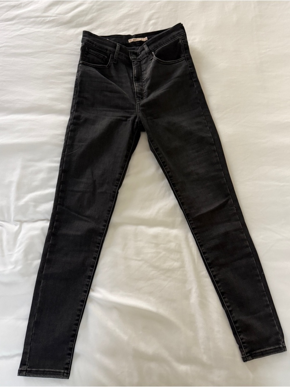Levi's Mile High Super Skinny Jeans Black / Dark Grey